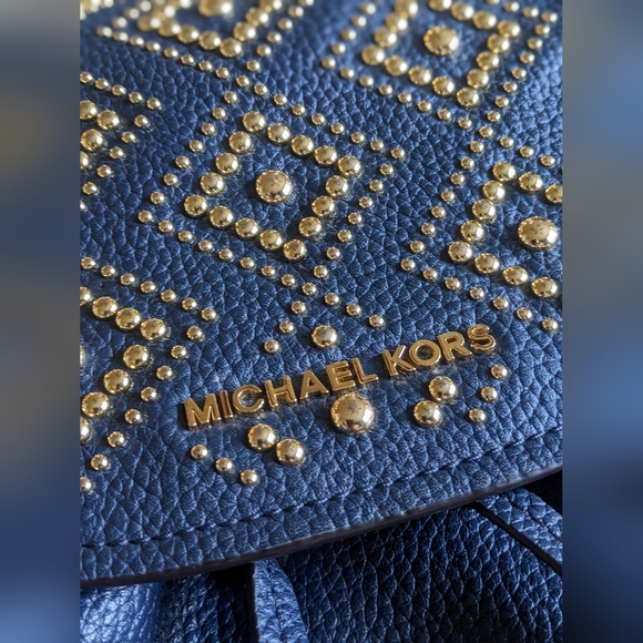 Michael kors southwestern studded leather backpack purse main image 10